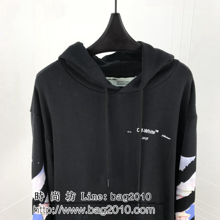 OFF 19SS MULTICOLOR ARROWS S/S 油畫箭頭 連帽衛衣 男女同款 ydi2634